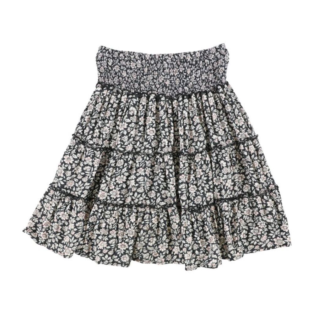 American Eagle Womens Tiered Smocked Mini Skirt, Pink, XS, DM